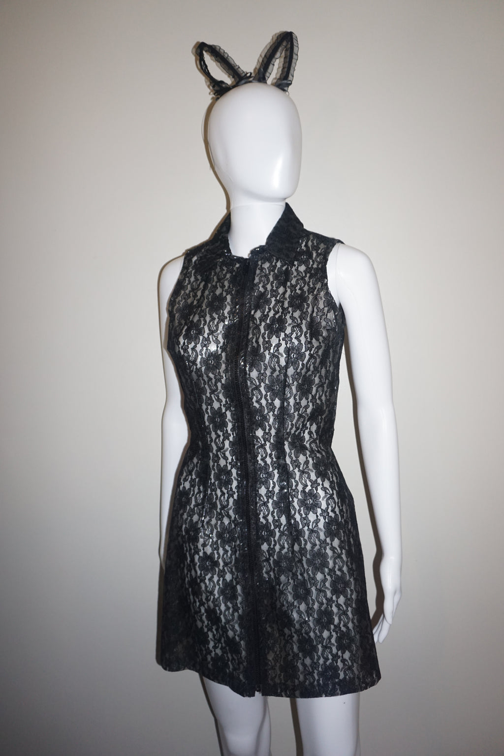 PVC LACE ZIP-UP DRESS by CEMENT VINTAGE S