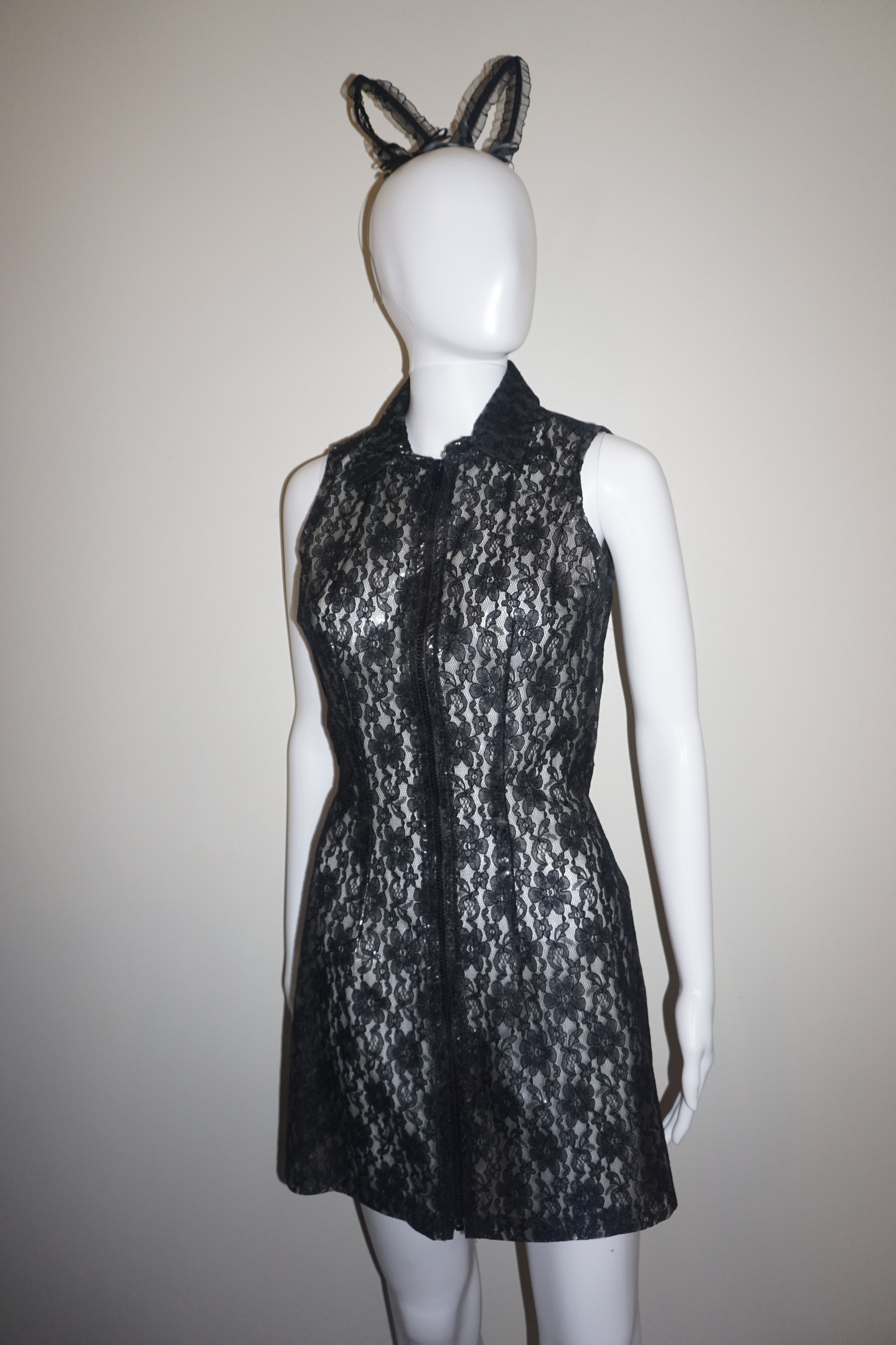 PVC LACE ZIP-UP DRESS by CEMENT VINTAGE S