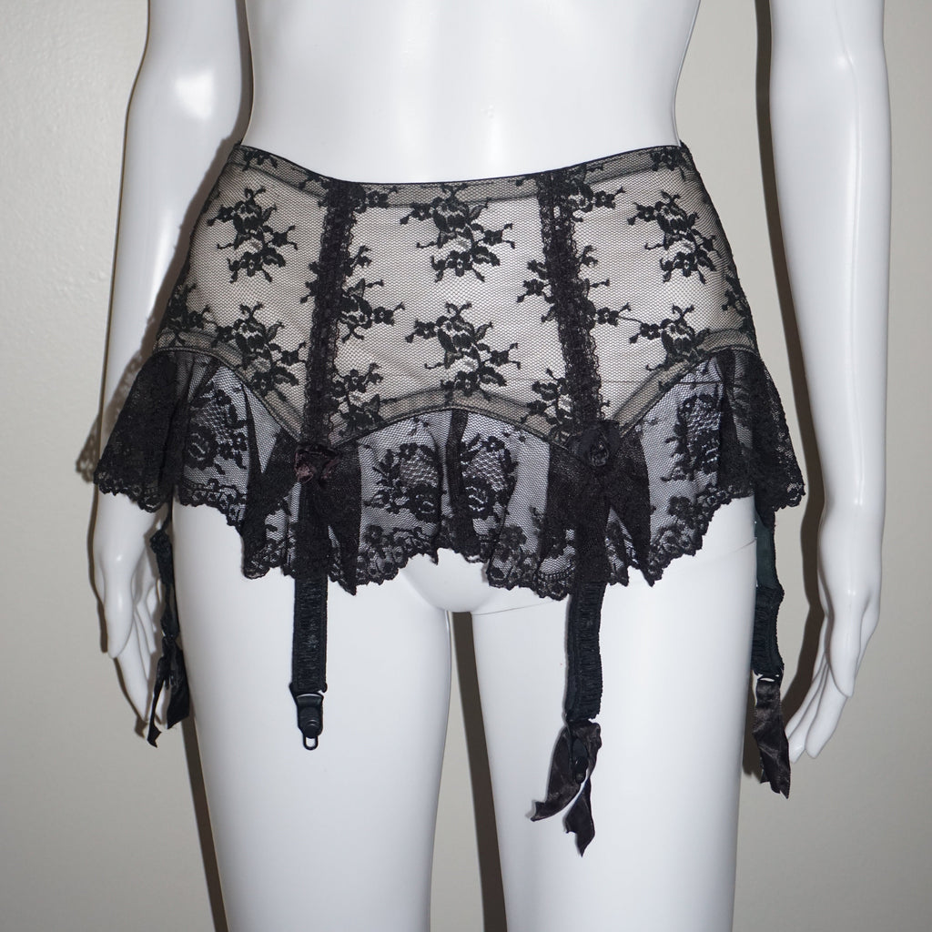 LACE GARTER BELT SKIRT ITALIAN VINTAGE S