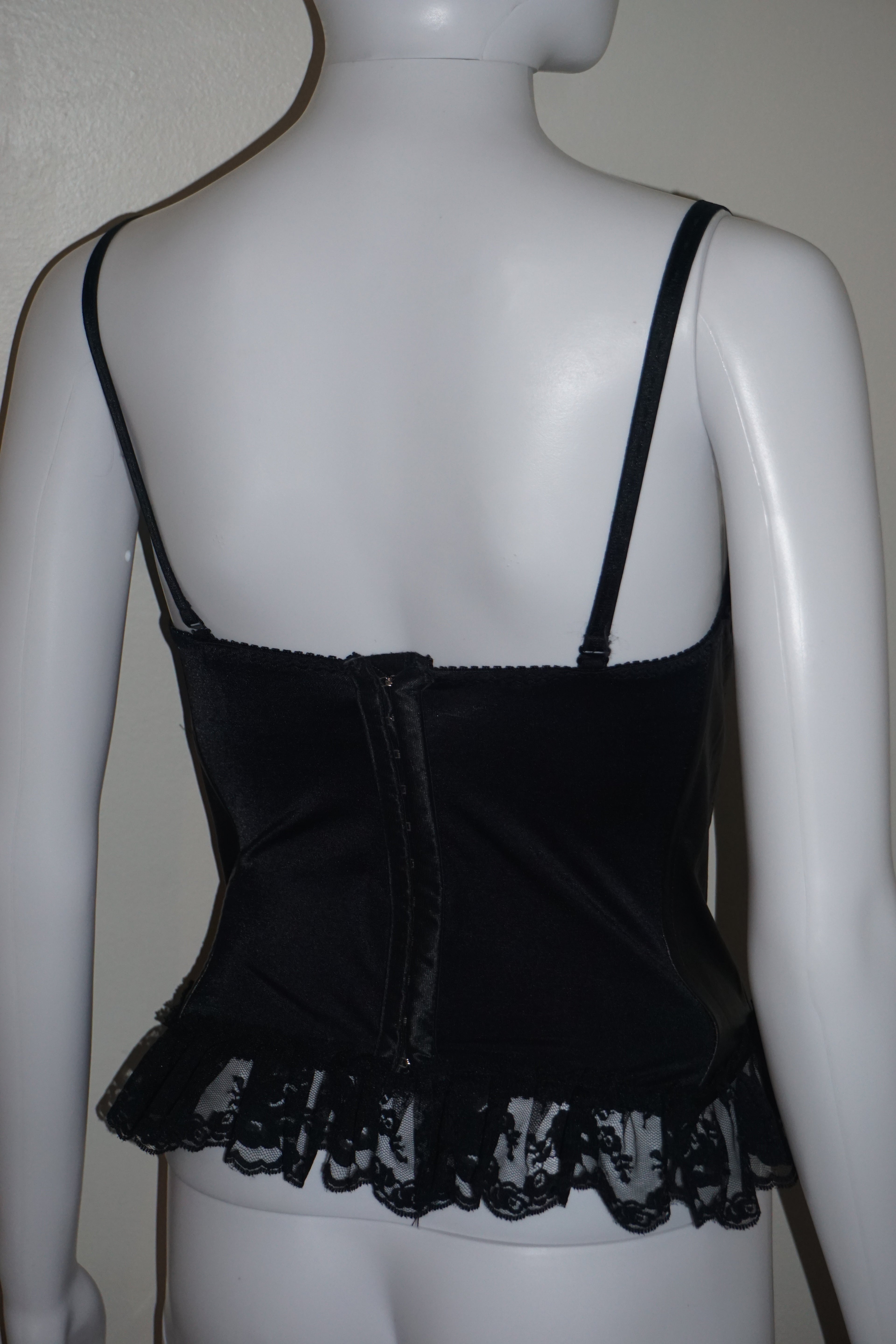 LACE UP LEATHER BUSTIER by XTC LEATHER VINTAGE 34 S