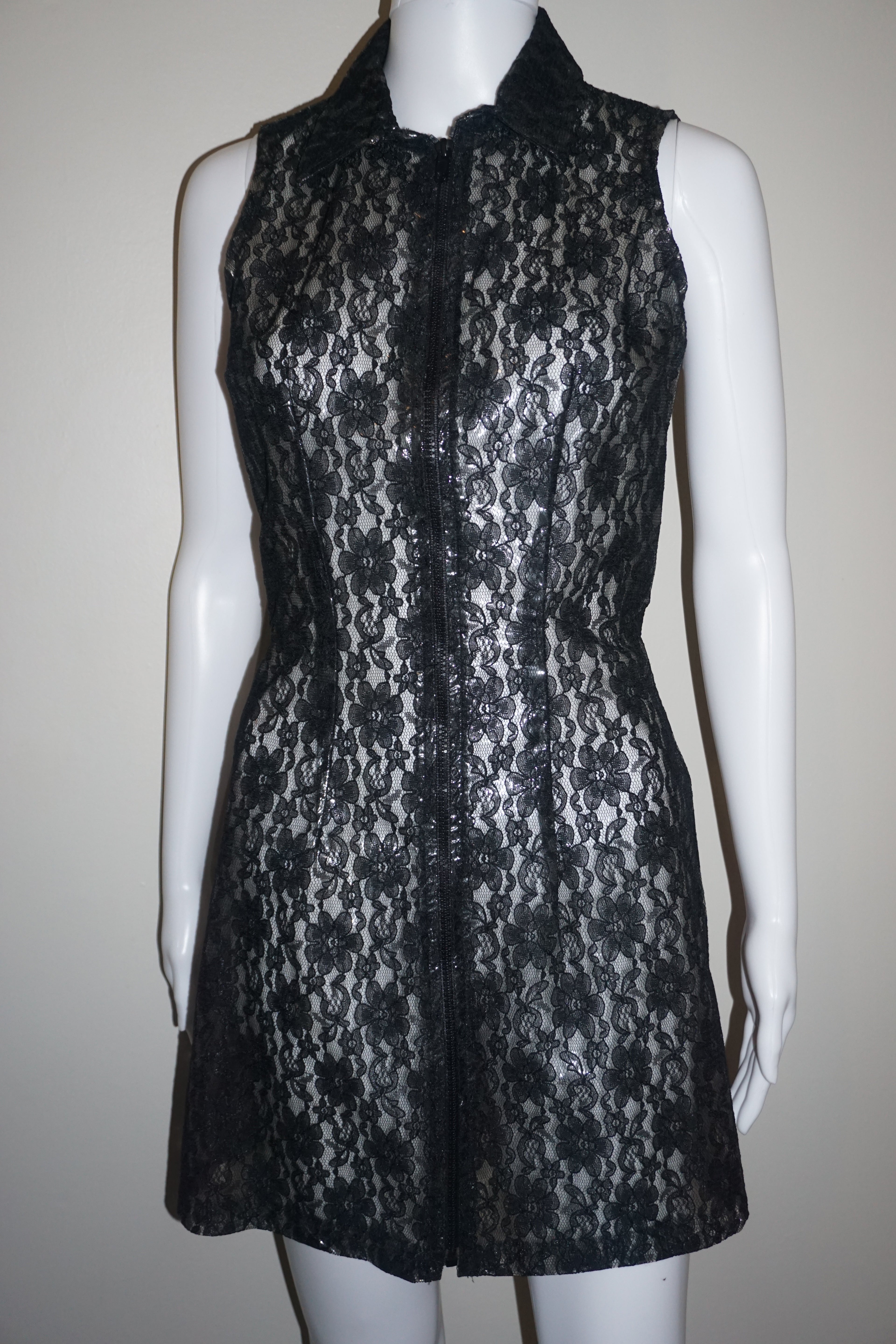 PVC LACE ZIP-UP DRESS by CEMENT VINTAGE S