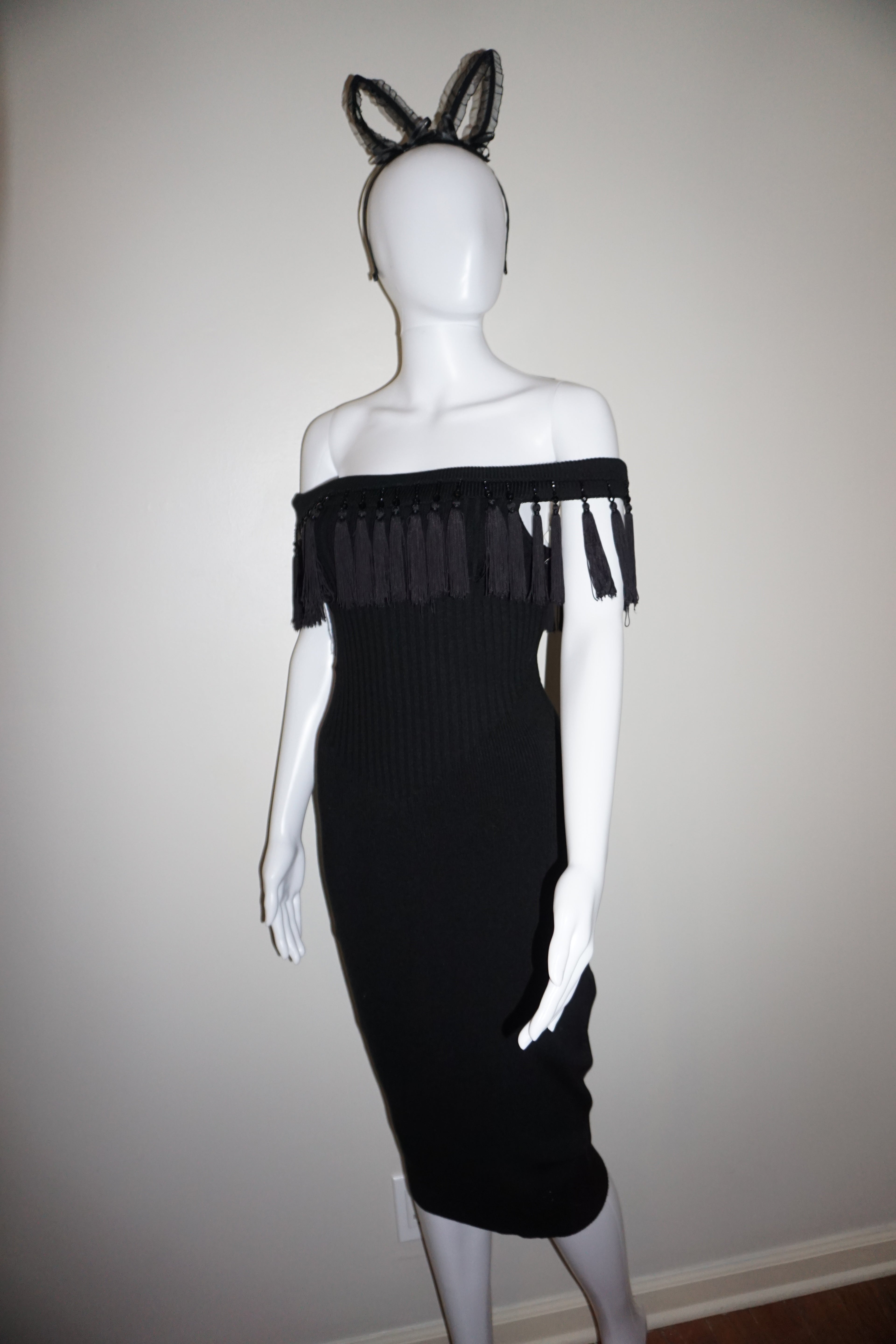 BEADED TASSEL DRESS by MISSONI VINTAGE M
