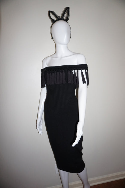 BEADED TASSEL DRESS by MISSONI VINTAGE M