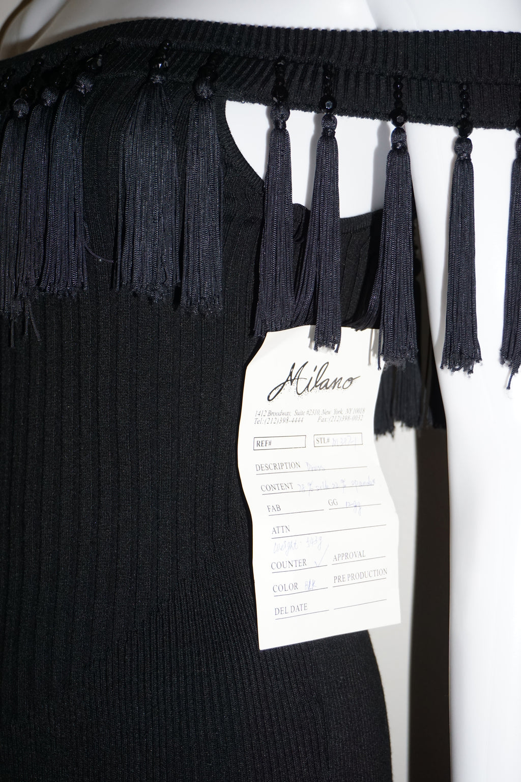 *SOLD* BEADED TASSEL DRESS by MISSONI VINTAGE M