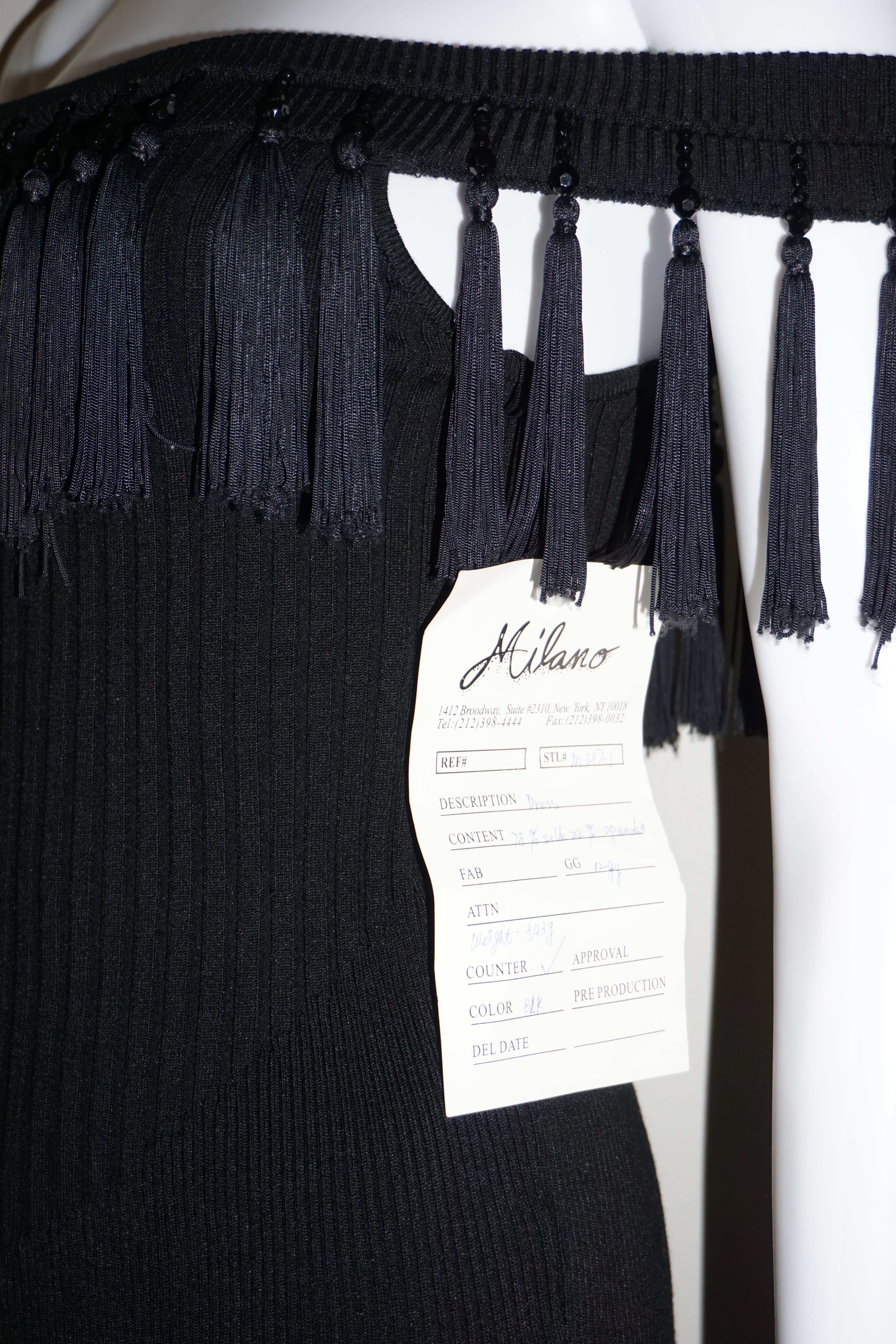 BEADED TASSEL DRESS by MISSONI VINTAGE M