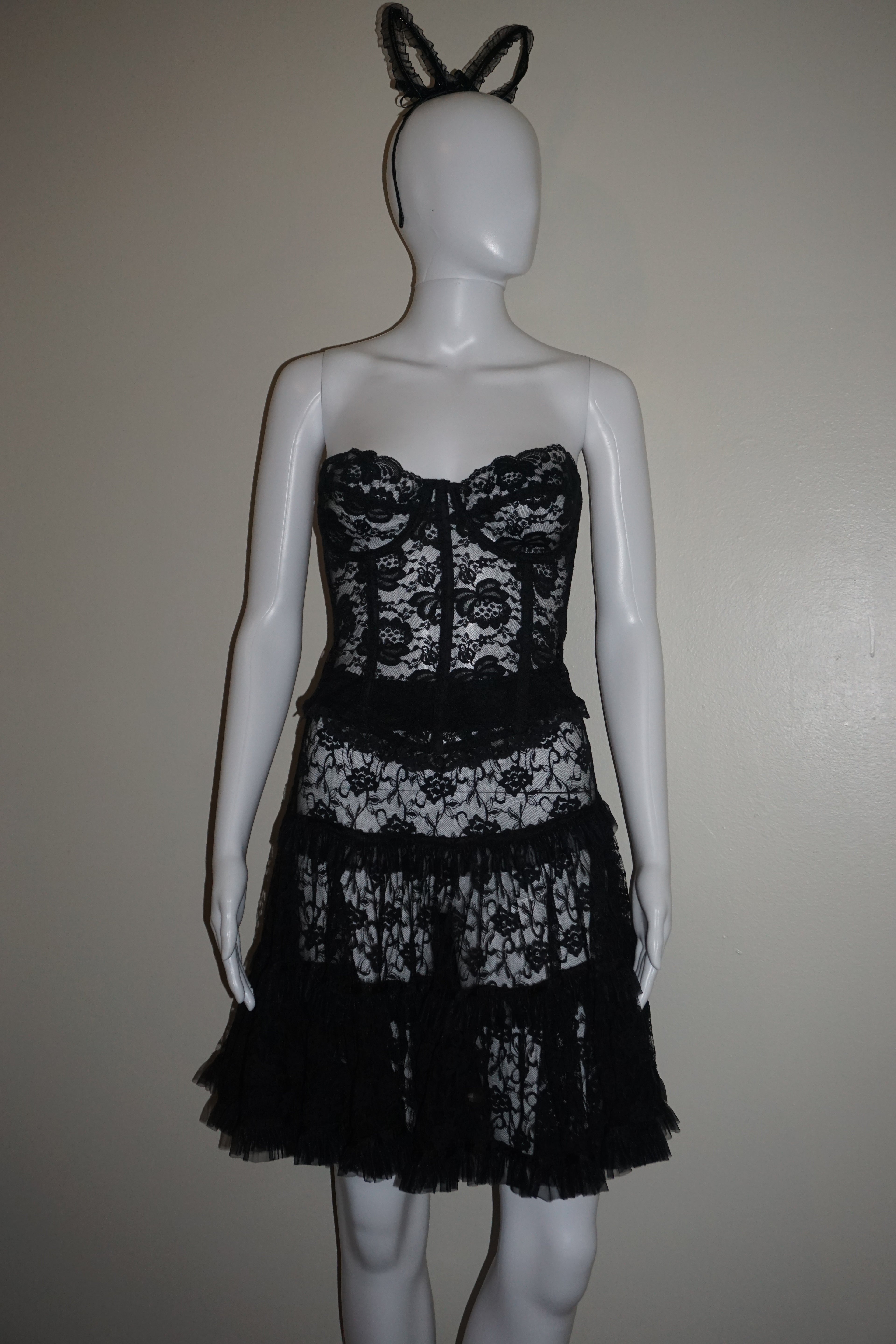 LACE PETTICOAT SKIRT VINTAGE S