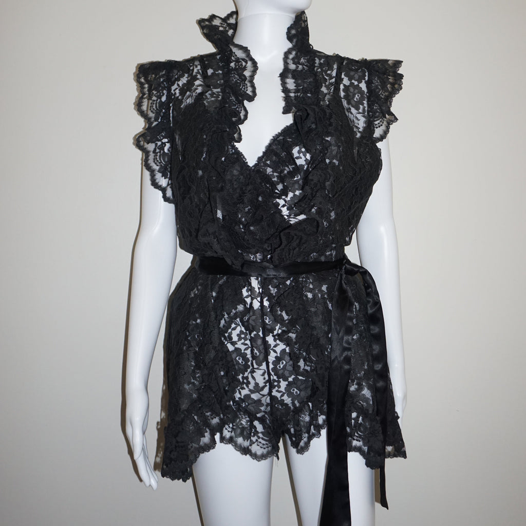 LACE PLAYSUIT + ROBE VINTAGE M