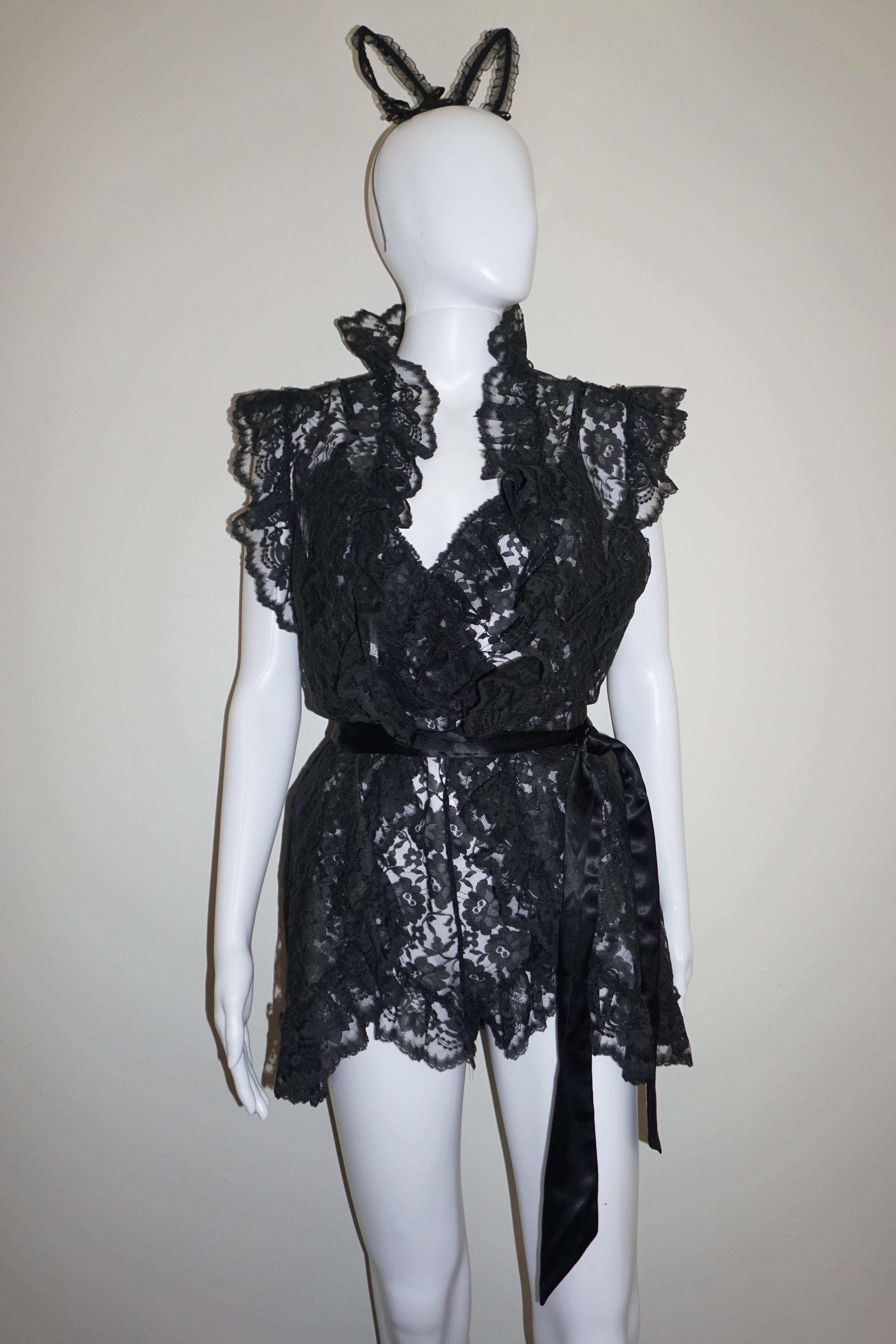 LACE PLAYSUIT + ROBE VINTAGE M
