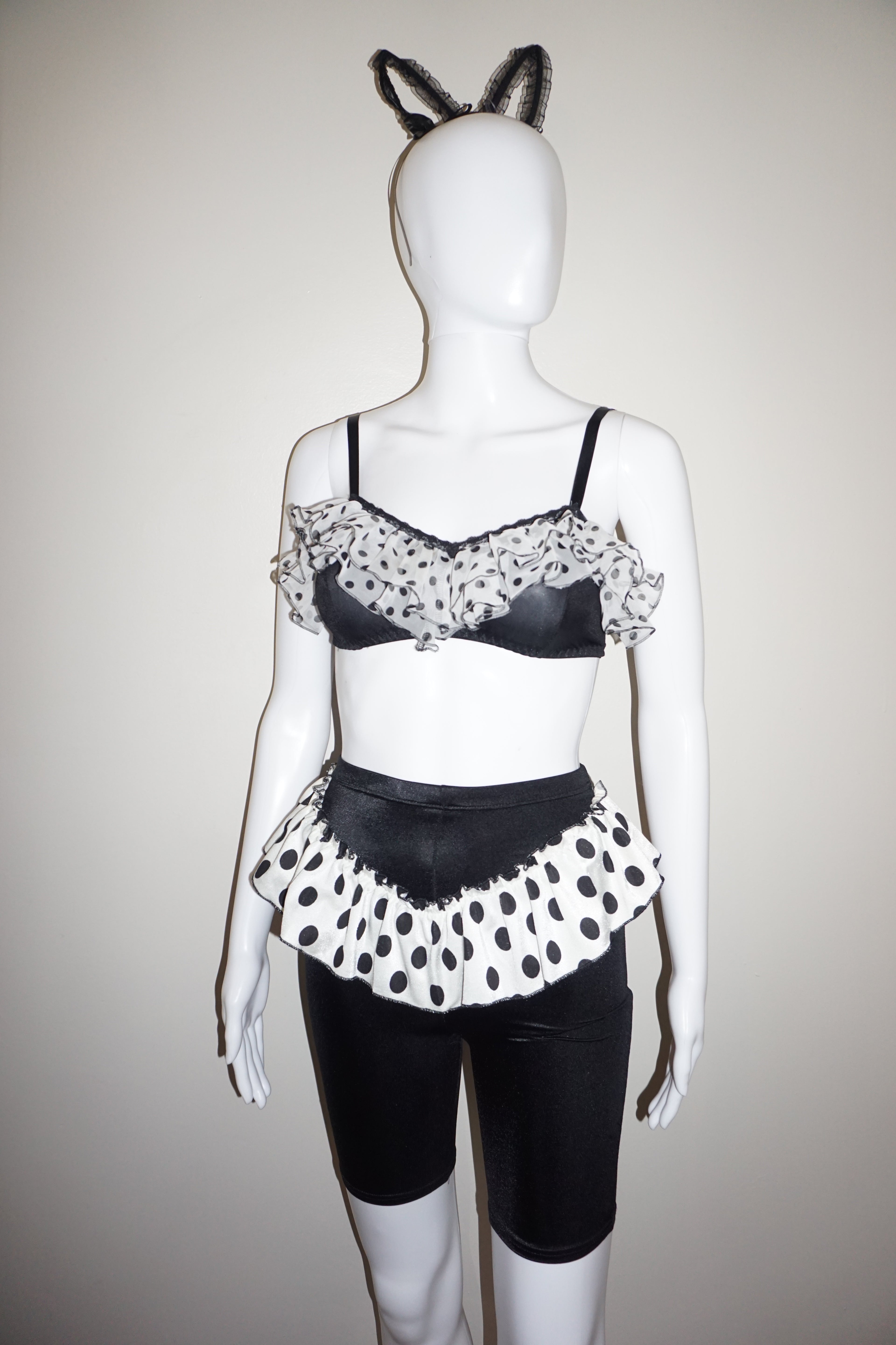 POLKADOT RUFFLE BIKE SHORTS VINTAGE S