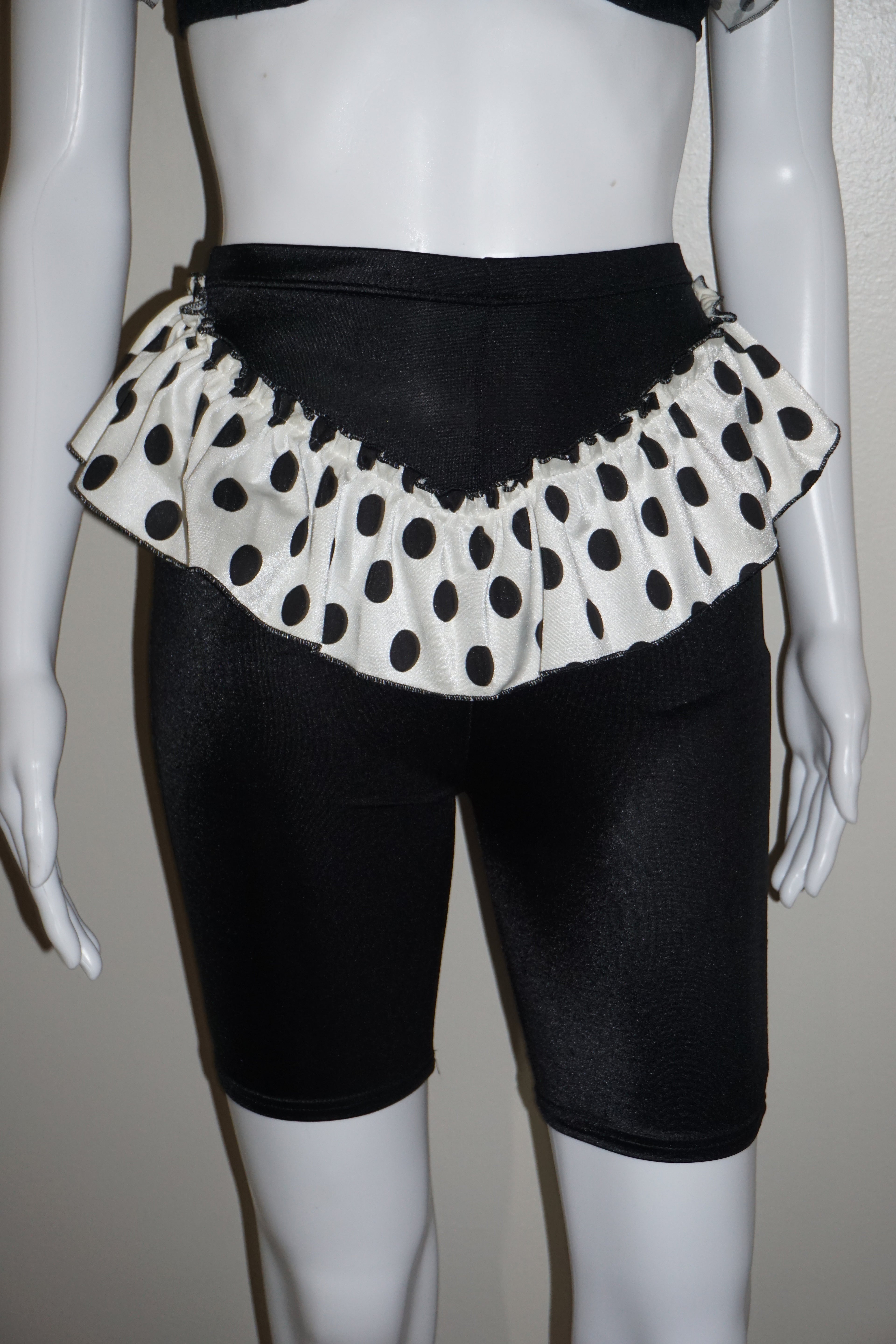 POLKADOT RUFFLE BIKE SHORTS VINTAGE S